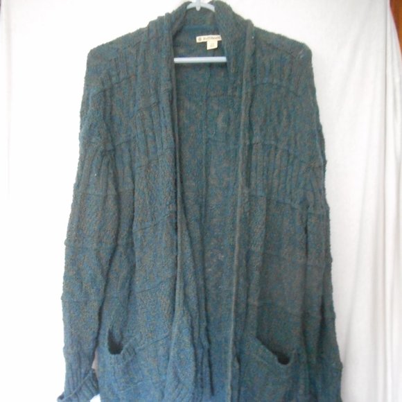 Ruff Hewn Sweaters - Ruff Hewn Size 2x Blue Grey Open Sweater Cardigan